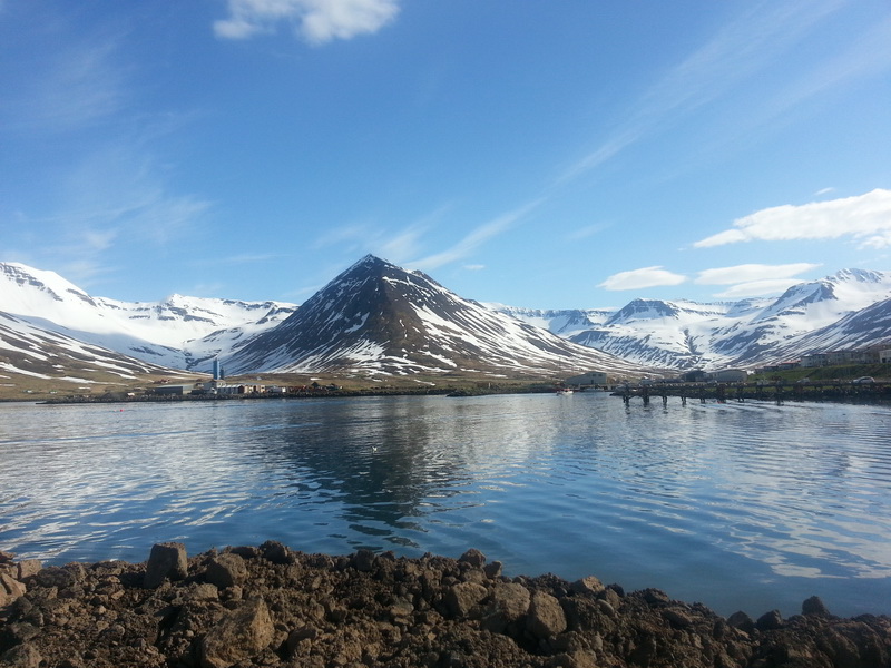 Útsýnið frá Hótel Sunnu
