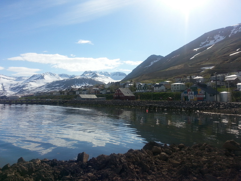 Útsýnið frá Hótel Sunnu