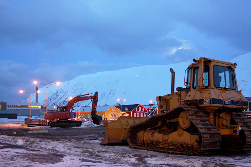 Framkvæmdir við Hótel Sunnu