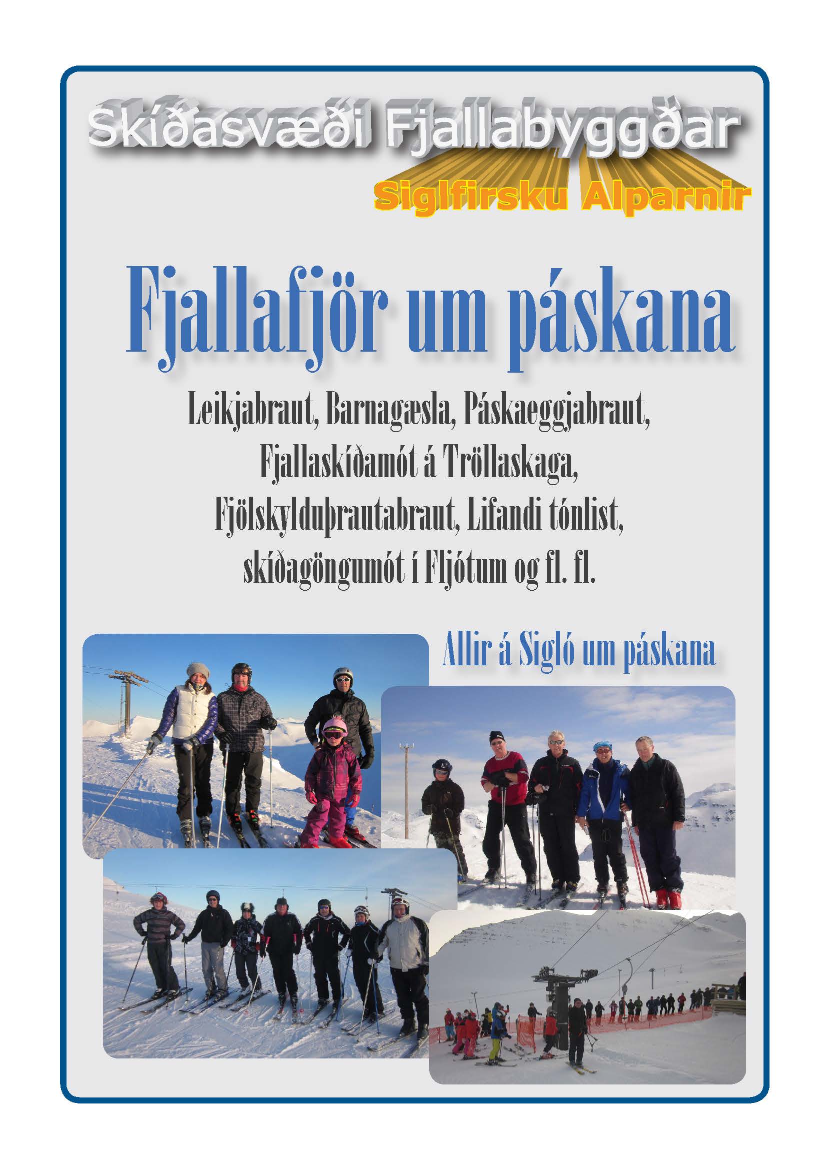 Páskadagskrá Fjallafjör