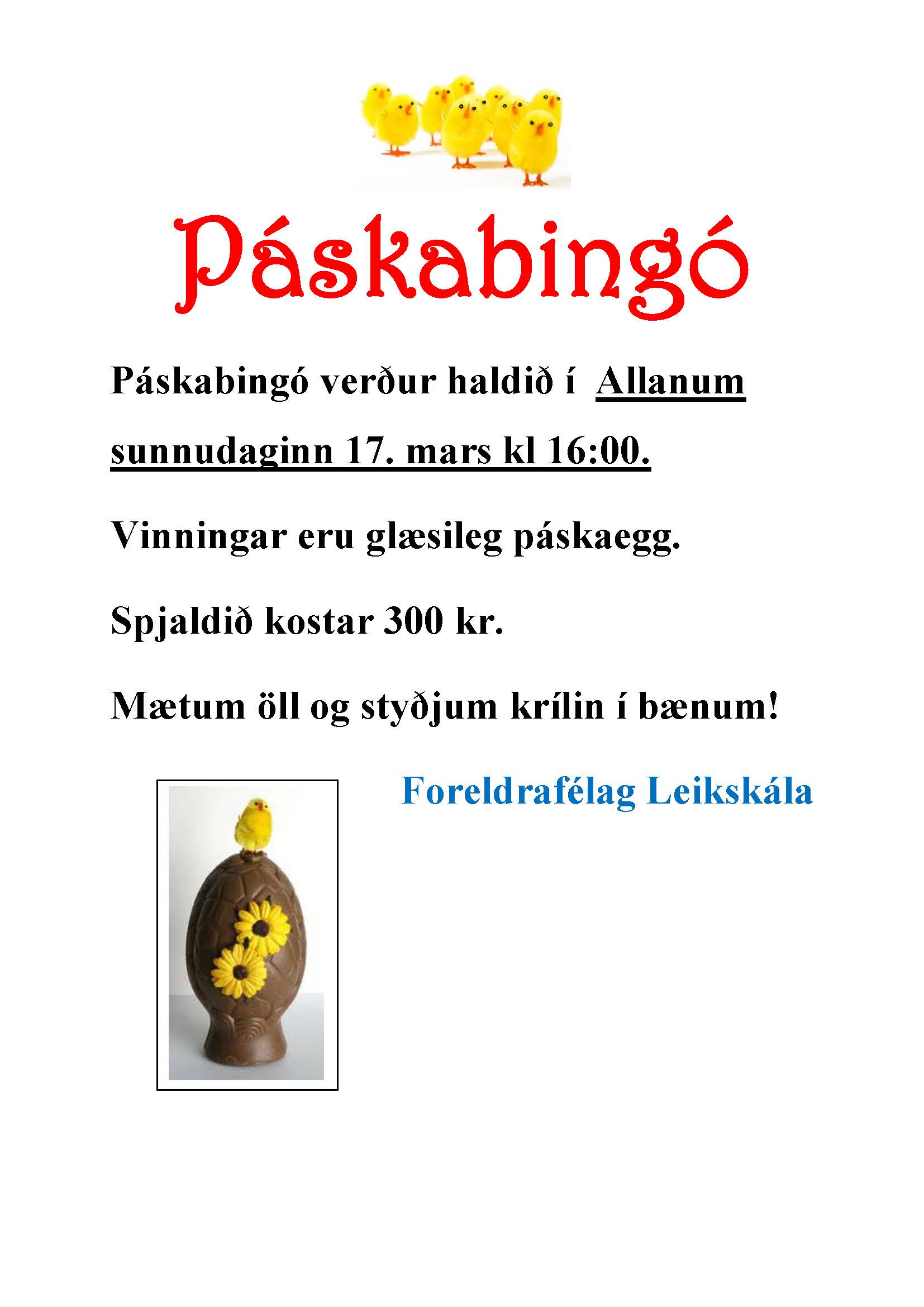 páskabingo