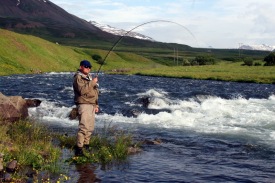 Doddi m�lari setur � bleikju vi� opnun Flj�t� � fyrra