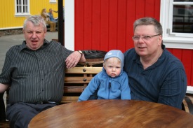 Smundur relusson, Rgert Gufinnsson og Rbert Orri me afa snum 