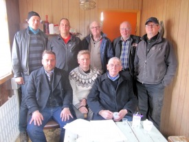 Fremrir. Hjalti, Valur r, Jn Drfjr, aftarir. Bjrn, Halldr, Njrur, Gunnar og Ragnar.