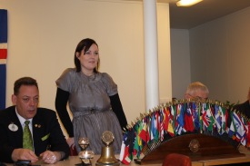 Gu�n� Kristinsd�ttir, forma�ur Lionskl�bbs Siglufjar�ar