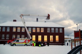Myndirnar eru sendar af sklanum