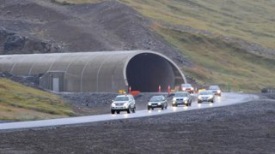 Níu ára ökumaður var stöðvaður af lögreglu í dag eftir að hafa ekið í gegnum vesturgöng Héðinsfjarðarganga mbl.is/Sigurður Ægisson